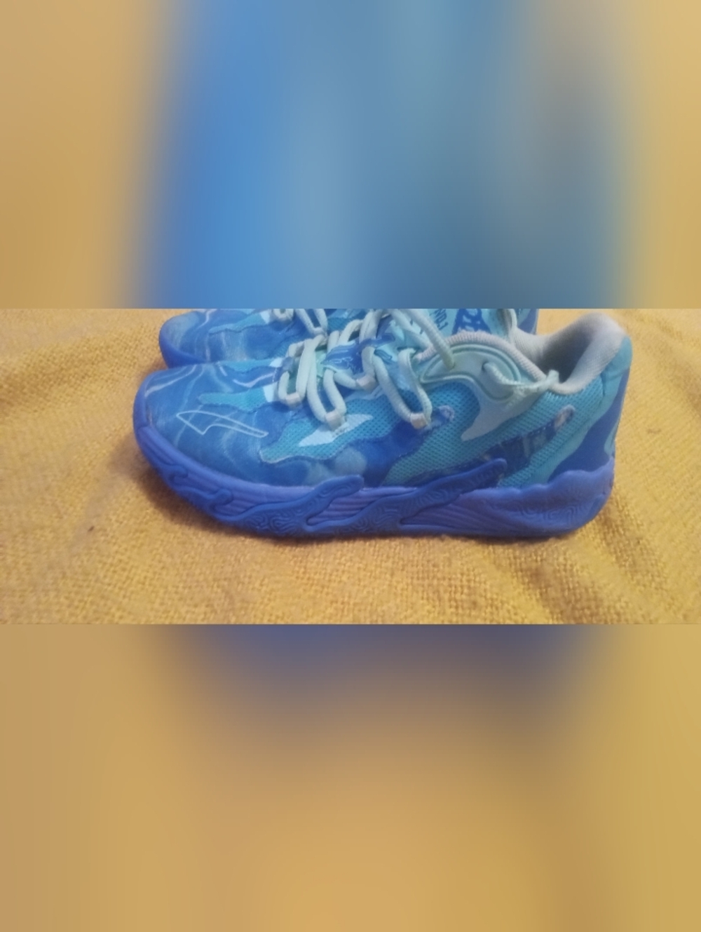 Puma Kids Blue  Lamello Camo Sneakers